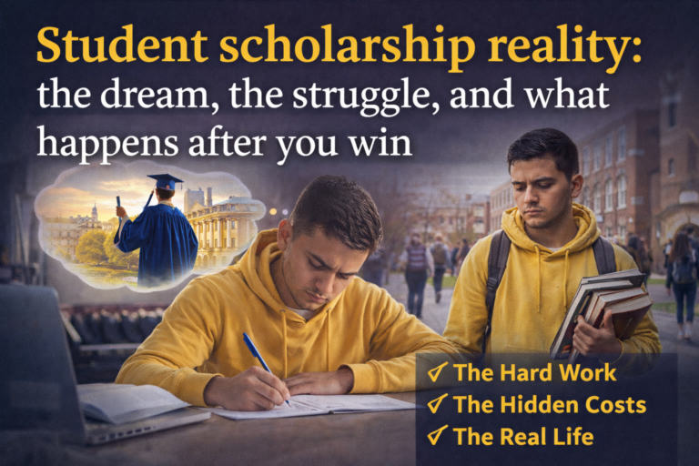 Scholarship journey: dreams, struggles, reality